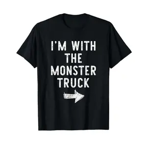 I'm with The Monster Truck Costume Halloween Matching Couple T-Shirt