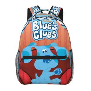 Casual Blue's Clues Outdoor Adventure Backpack Blue's clues & you Laptop Daypack Funny cartoon Blues clues travel backpack for Weekend Getaway Work Camping  Unisex Gift for