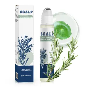 Rosemary Roll On Hair Growth Serum 25ml, for Thicker Fuller Haircare, Nourishes Scalp & Reduces Hair Shedding, Lightweight Daily Gentle Care