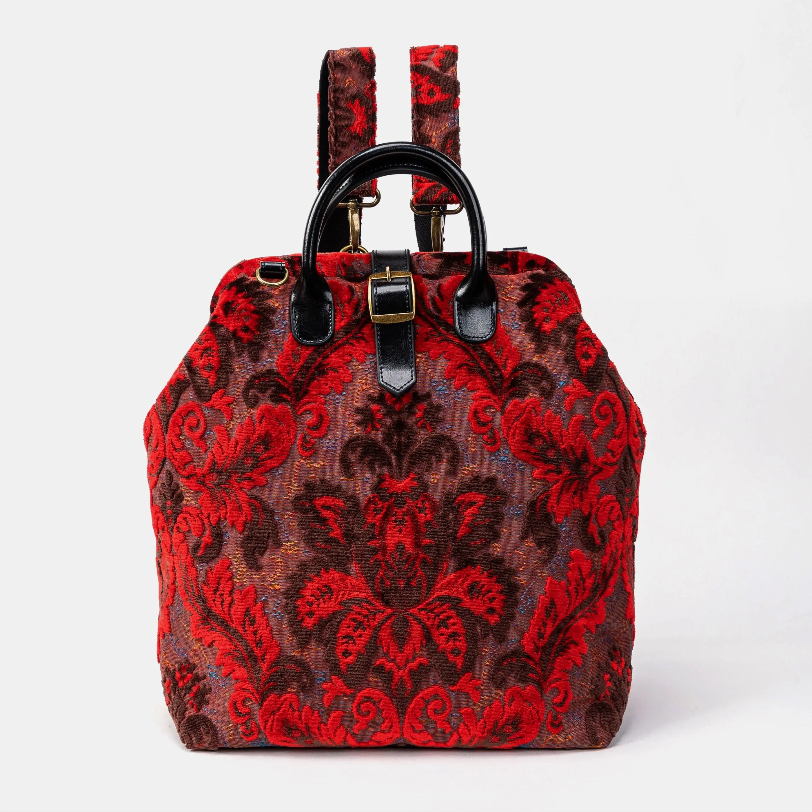 Burnout Velvet Revival Scarlet Carpet Laptop Backpack