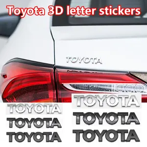 Toyota rear door letter decorative sticker, back box logo letter sticker modification, suitable for Toyota Corolla/Camry/RAV4 Rongfang/Fenglanda/ Highlander and other models sold on the market