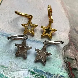 Stella Mini Hoop Light Shell Earrings woman earring