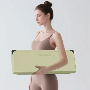 Foldable TPE Yoga Mat - Extra Thick 8mm & Non-Slip for Home/Gym/Travel! 71"x24" Large Size - Perfect for Pilates & Hot Yoga!