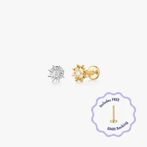 Sol Titanium Flat Back Stud (Single)