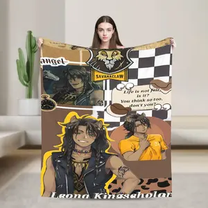 Leona Kingscholar Ultra Soft Flannel Blanket - Cozy Bedspread, Sofa and Travel Companion, Perfect for Parties, Warm Bedspread, Ideal for Home, Office and General Use