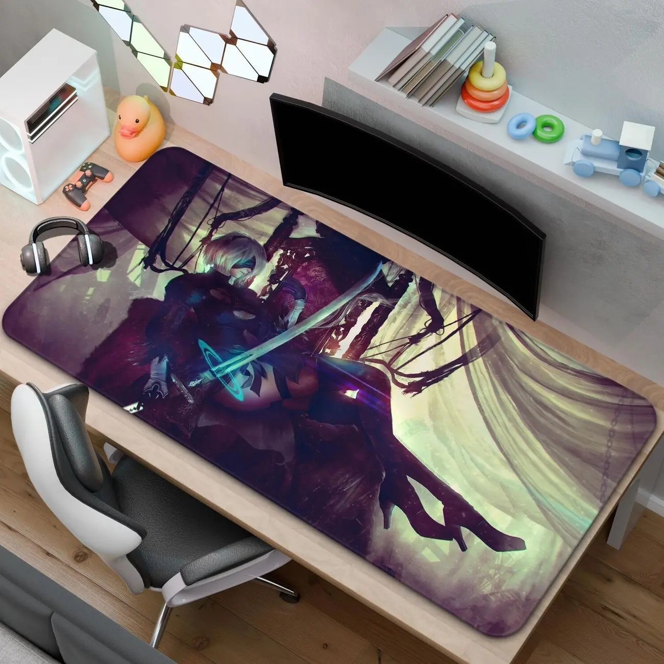 Nier Automata Mouse Pad | 2B Desk Mat | A Gift for Gamers