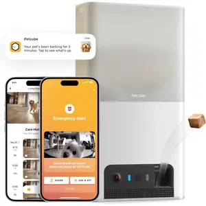 Bites 2 Lite Interactive WiFi Pet Monitoring Camera with Phone App and Treat Dispenser, 1080p HD Video, Night Vision, Two-Way Audio, Sound and Motion Alerts, Cat and Dog Monitor