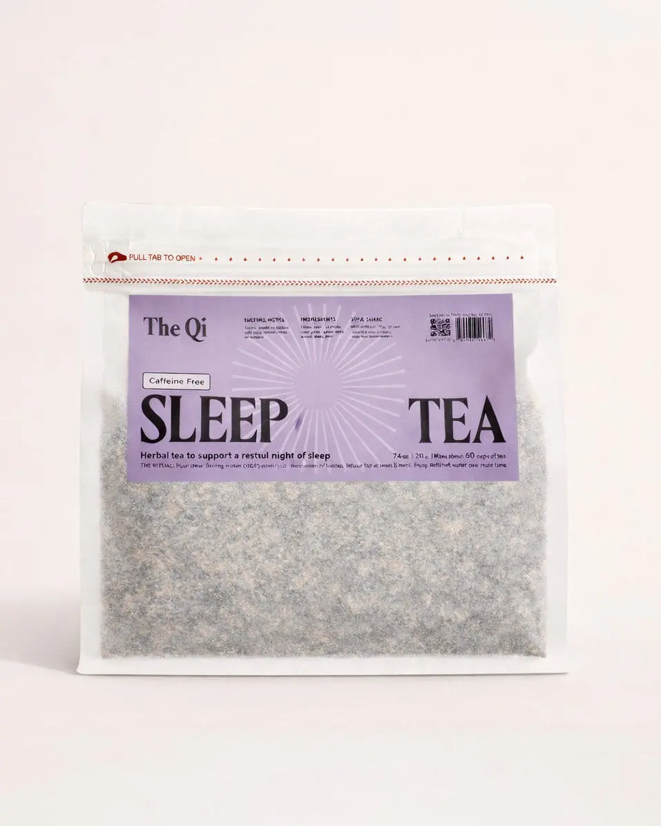 Sleep Tea – Caffeine-Free Chamomile & Lavender Herbal Blend, Bedtime | The Qi Sleep