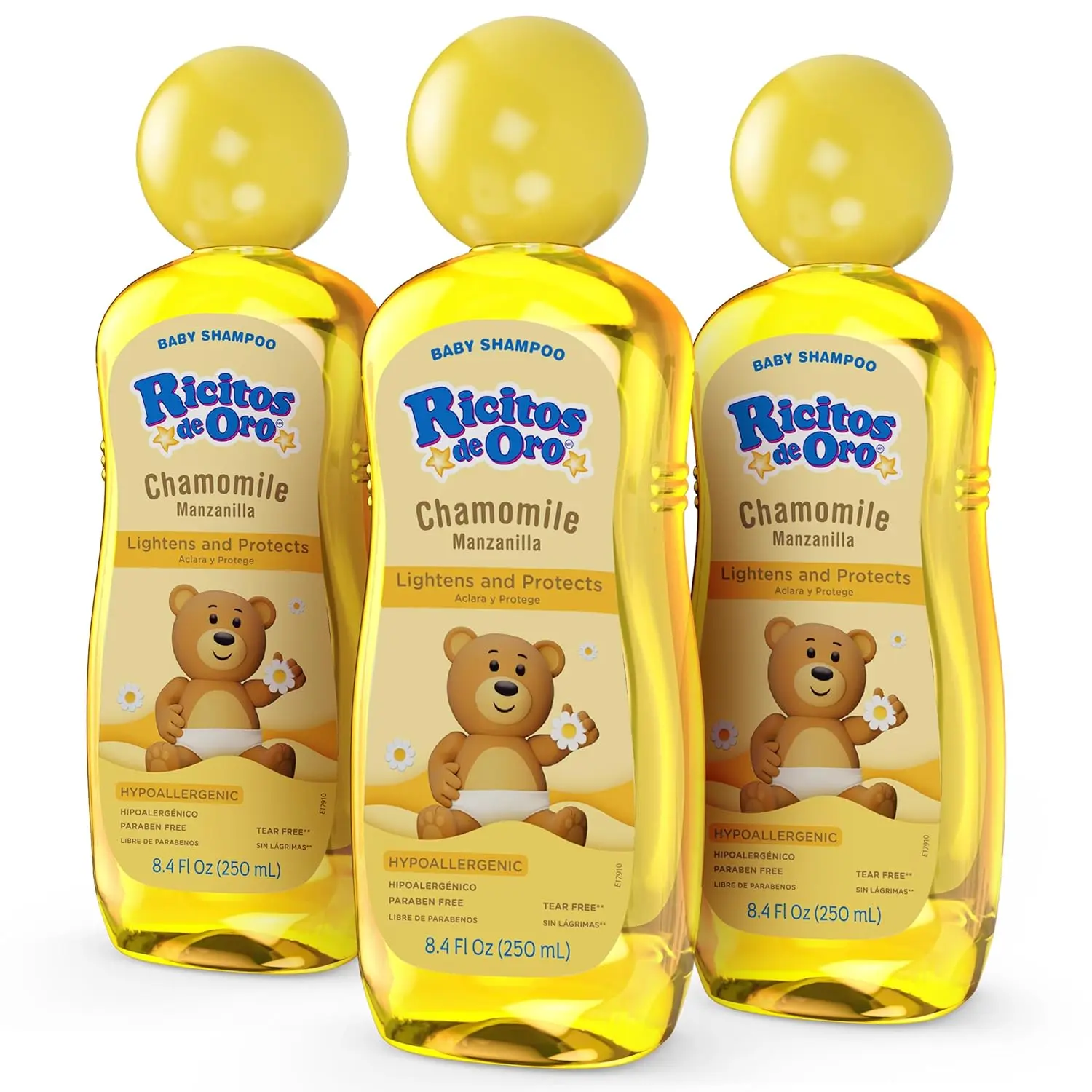 Ricitos de Oro Chamomile Baby Shampoo, Hypoallergenic Tear Free Baby Shampoo with Chamomille
