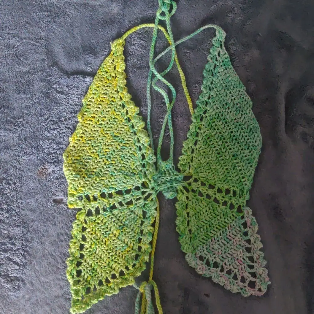 Women's Casual Crochet Butterfly Tank Top, Breathable Summer Camisole for Daily Wear