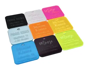Personalized Acrylic Engraved Luggage Tag, Keychain, Diaper Bag Tag