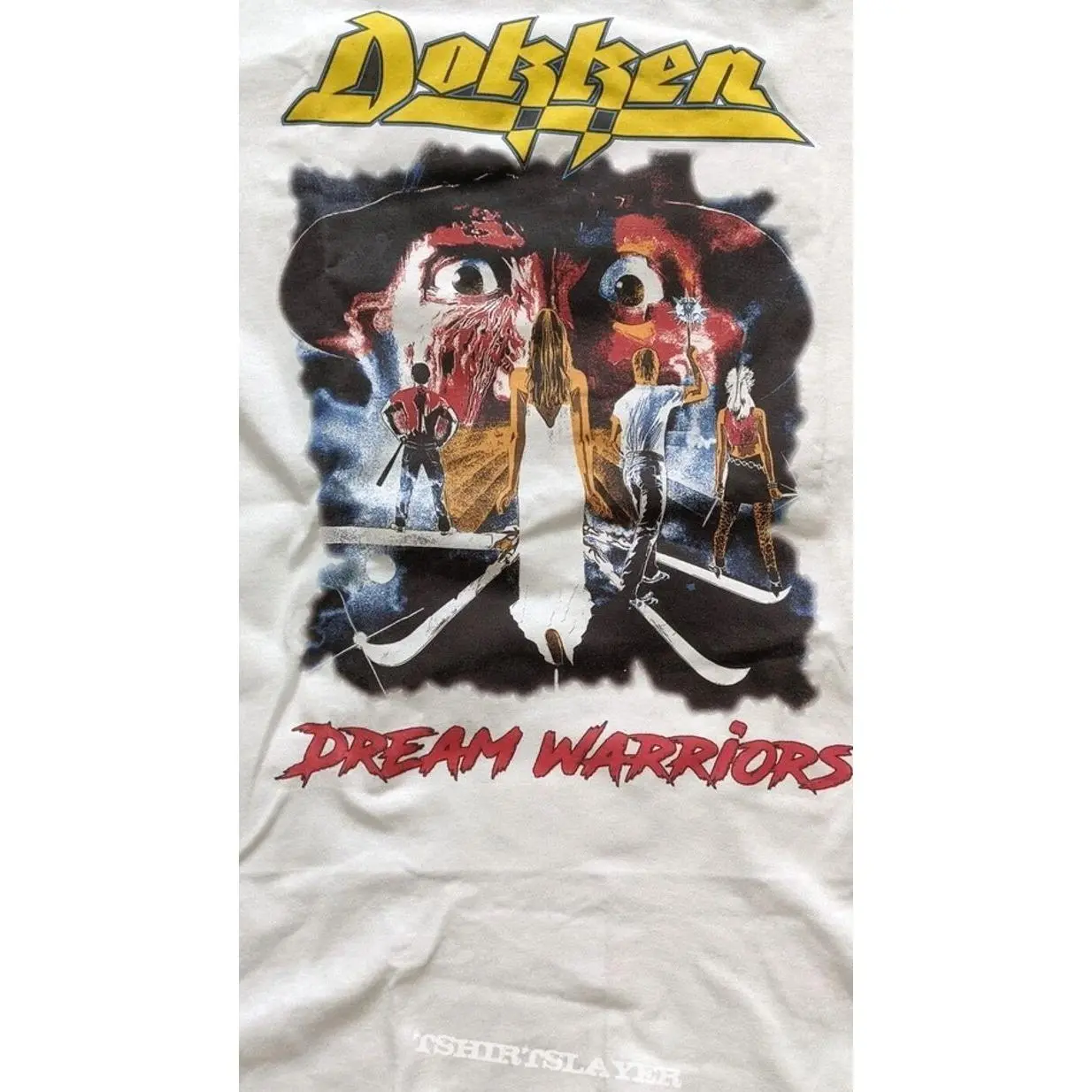Rare Dokken Dream Warriors WHite Shirt Unisex Concert S-5XL CR875 X