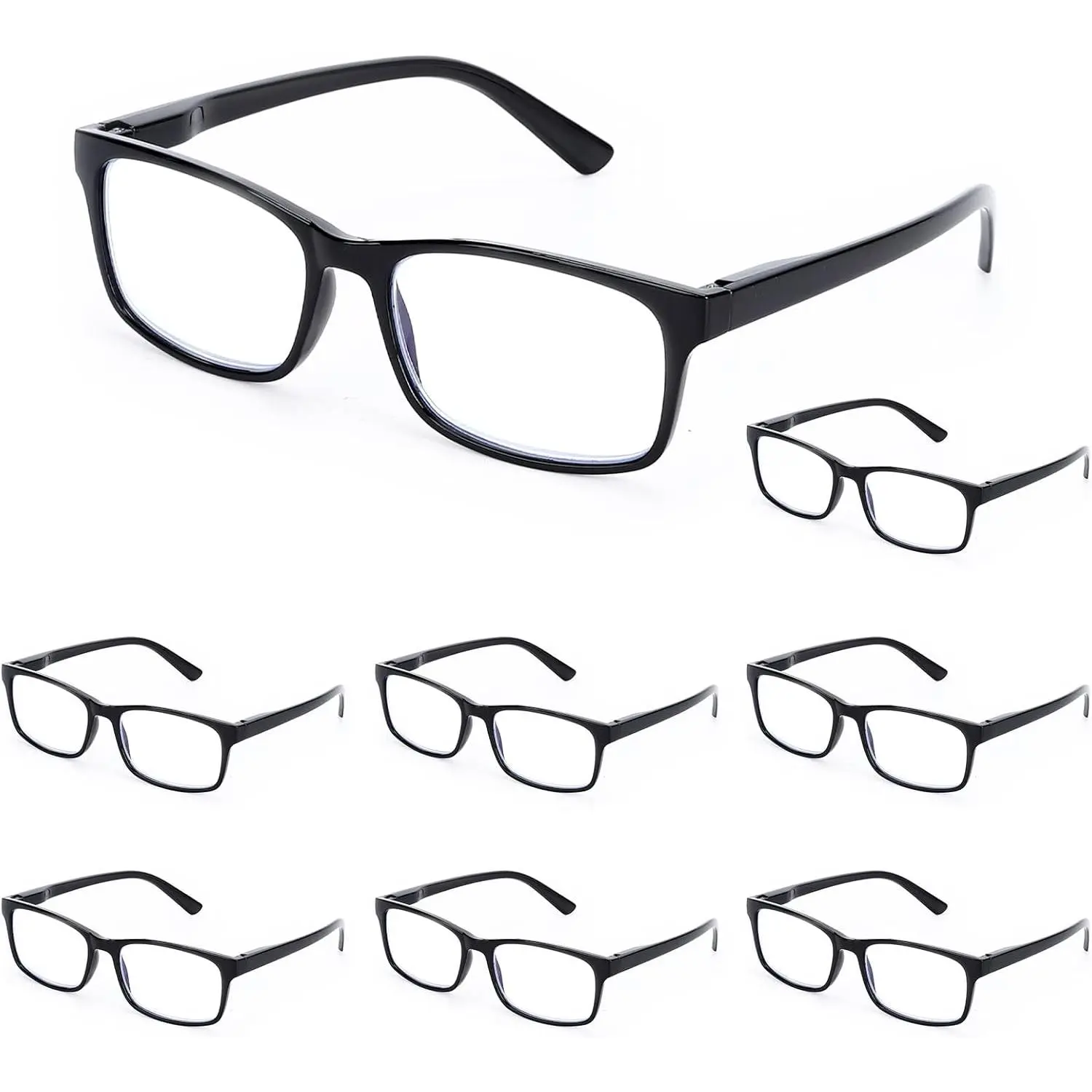 Reading Glasses,8 Pack Reading Glasses Blue Light Blocking for Men Women,Anti /Dryness/UV Lightweight Readers