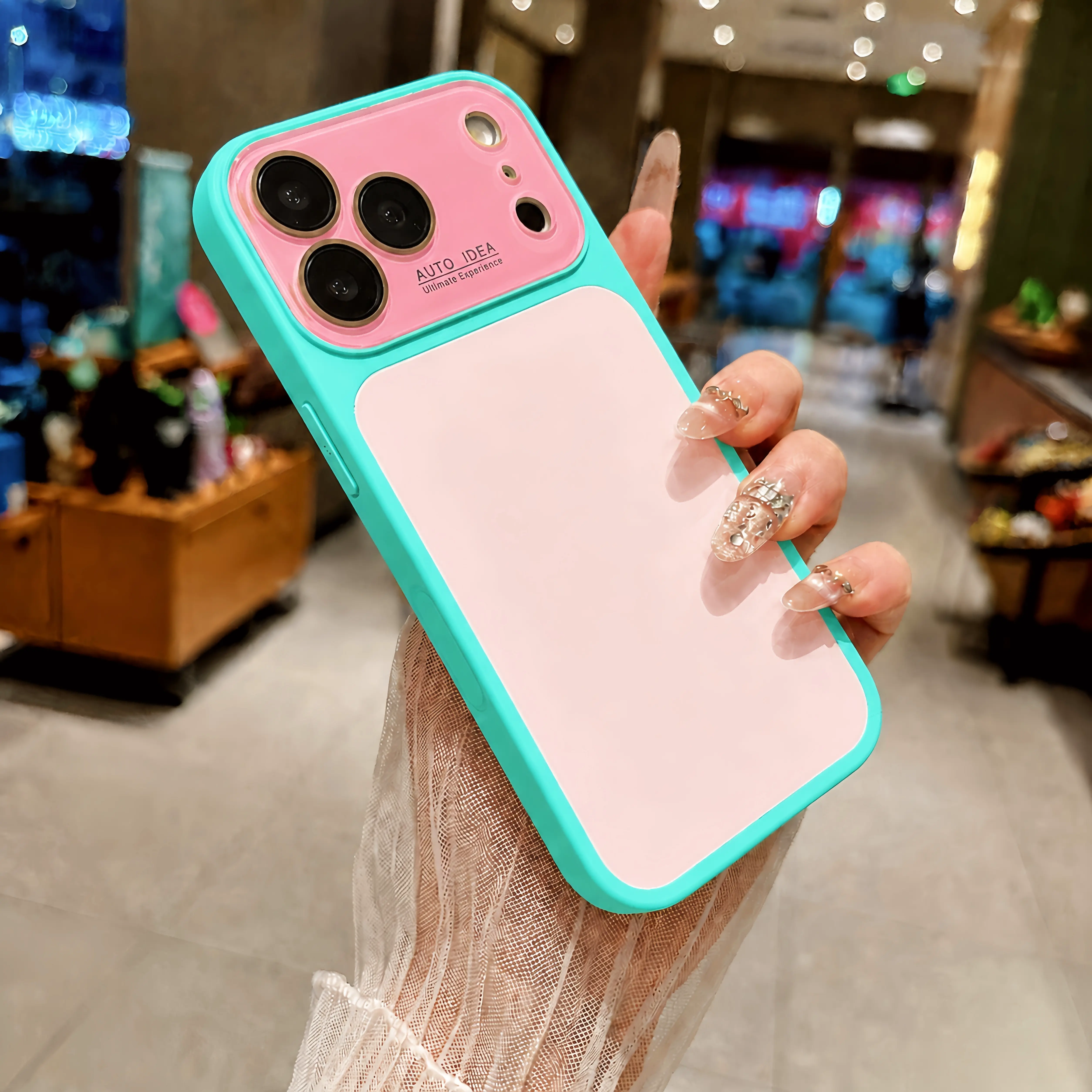 [summervibedopaine] Contrast Color Suitable for iPhone 17 16 15 14 13 Pro Max Phone Case Contra 17 Pro Max Case  No paint peeling off, anti-fall and wear-resistant # SummerWins # DealsForYouDays