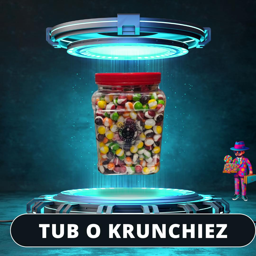 Freeze Dried Skittles (Regular Krunchiez) - Fruity Flavor, Gluten-Free, 10 Servings - Candy, Snack Candies Candies Snack, freeze dried candy, freeze dried skittles, sweet, crunchy Bonbon