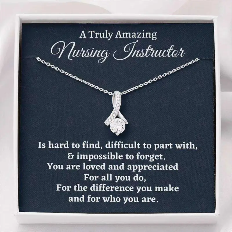 Friend Necklace, Nursing Instructor Gift, Appreciation Gift For A Nursing Instructor, Love Knot Necklace 218, Friendship necklace, matching sets, BFF gifts, meaningful jewelry, best friend forever