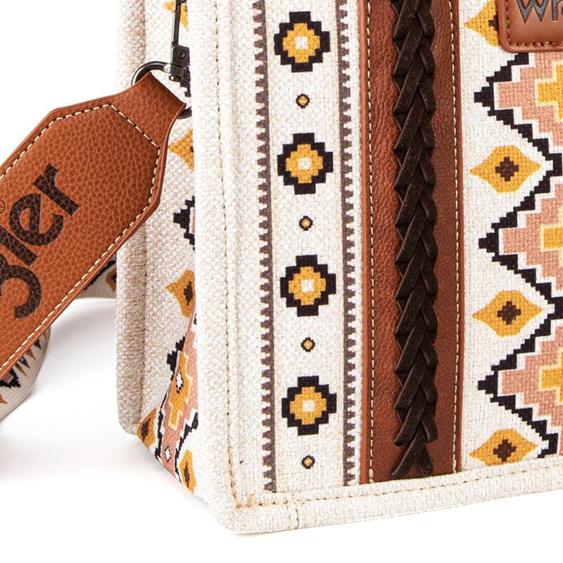Wrangler Medium Aztec Tote Bag Western Fashion Top-handle Bag-Fall Fashion for Women TikTokShopJumpstartSale Valentine's Day Gift Selection