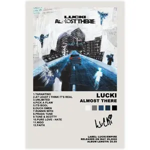 Lucki Almost There Music Album Cover Posters for Room Aesthetic Wall Art Posters Unframe-style Unframe