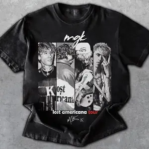 Vintage MGK Tour Tee, Black Machine Gun Kelly Merch Pop Punk Shirt, Music Shirt, Gift for Fan, Gift for Friend