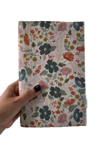 Blue Velvet Fabric Book Cover