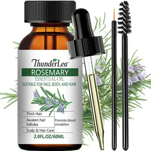 Rosemary Essential Oil (2.0 fl.oz) | Natural Oil for Healthy Hair Growth, Scalp Care, Skincare, Massage, Aromatherapy & Diffuser