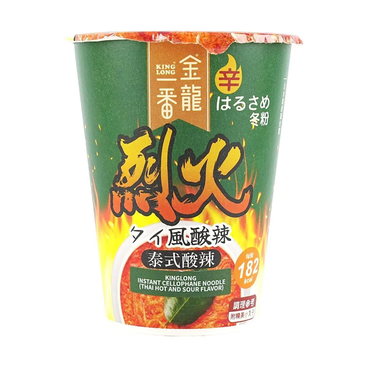 KINGLONG Taiwanese Spicy Hot Pot Noodles - Instant Sour & Spicy Glass Noodles, 50g Pack