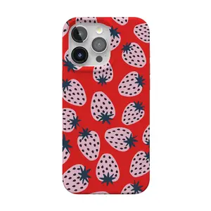 Casely iPhone 15 Pro Max Case | I'd Pick You | Red Strawberry | Compatible with MagSafe | Classic Ultra Thin Design