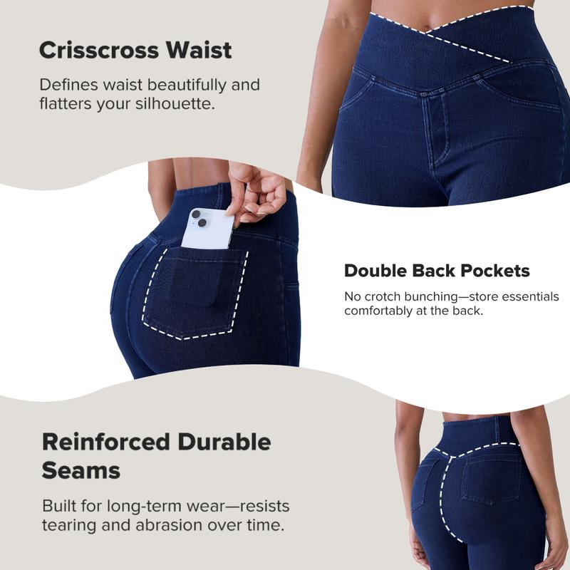 BRXL High Waisted Bootcut Flare Denim Jeans for Women - Crossover Waist & Illusion Pocket Design with Functional Back Pockets & Comfort Stretch Fabric#TikTokMadeMeBuyIt#Streetwear #outdoorfun-1 BRXL High Waisted Bootcut Flare Denim Jeans for Women - Crossover Waist & Illusion Pocket Design with Functional Back Pockets & Comfort Stretch Fabric#TikTokMadeMeBuyIt#Streetwear #outdoorfun-1