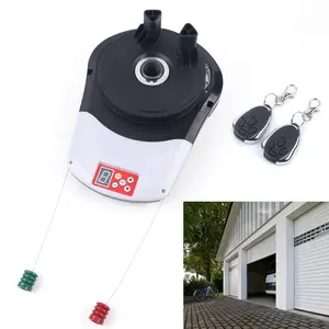Automatic Roll Up Door Opener with 2 Remotes 800N High Pulling Force 30cm Diameter 40cm Height 21cm Width Auto Shutdown Mode Easy Operation Secure Garage Door Opener
