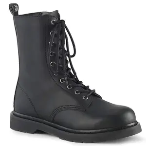 Demonia Men's Bolt-200 Black Vegan Leather Ankle Boots