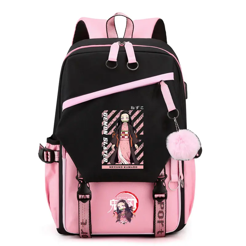 Anime Style Backpack Large Capacity Student School Backpack Casual Daypack Daily Carry Bag