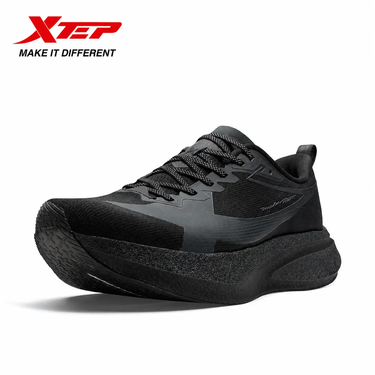 XTEP 2000km 5.0 Pro Men's Running Shoes,Black/Coal Black 5.0 Pro,Propulsion King,Max Energy Return,Featherlight Racing Spec and The Pro Edge