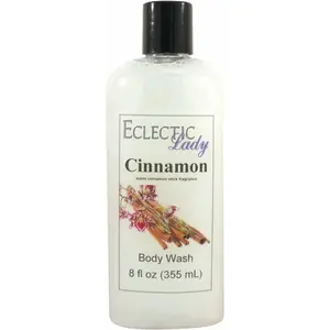 Cinnamon Liquid Pearl Body Wash, 3 in 1 Use for Bubble Bath, Hand Soap & Body Wash