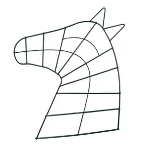 Metal Florals Hoop Horse Head Wreath Frame Flower Ring DIY Craft for Wedding