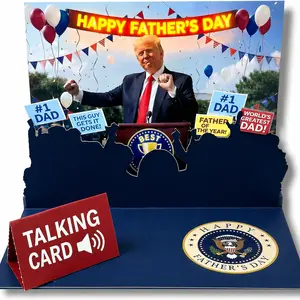 Funny Talking Father’s Day Card with Voice Audio – Musical Pop-Up Greeting Card for Dad, Husband, Grandpa – Hilarious Gag Gift – 5x7 Greeting Card with Envelope