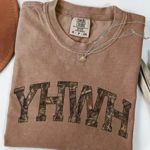 Comfort Colors Camo YHWH Tshirt, Christianity Jesus T-Shirt, Preppy Christian Faith TShirt, Bible Verse Tee, Christian Gift for Men and Women