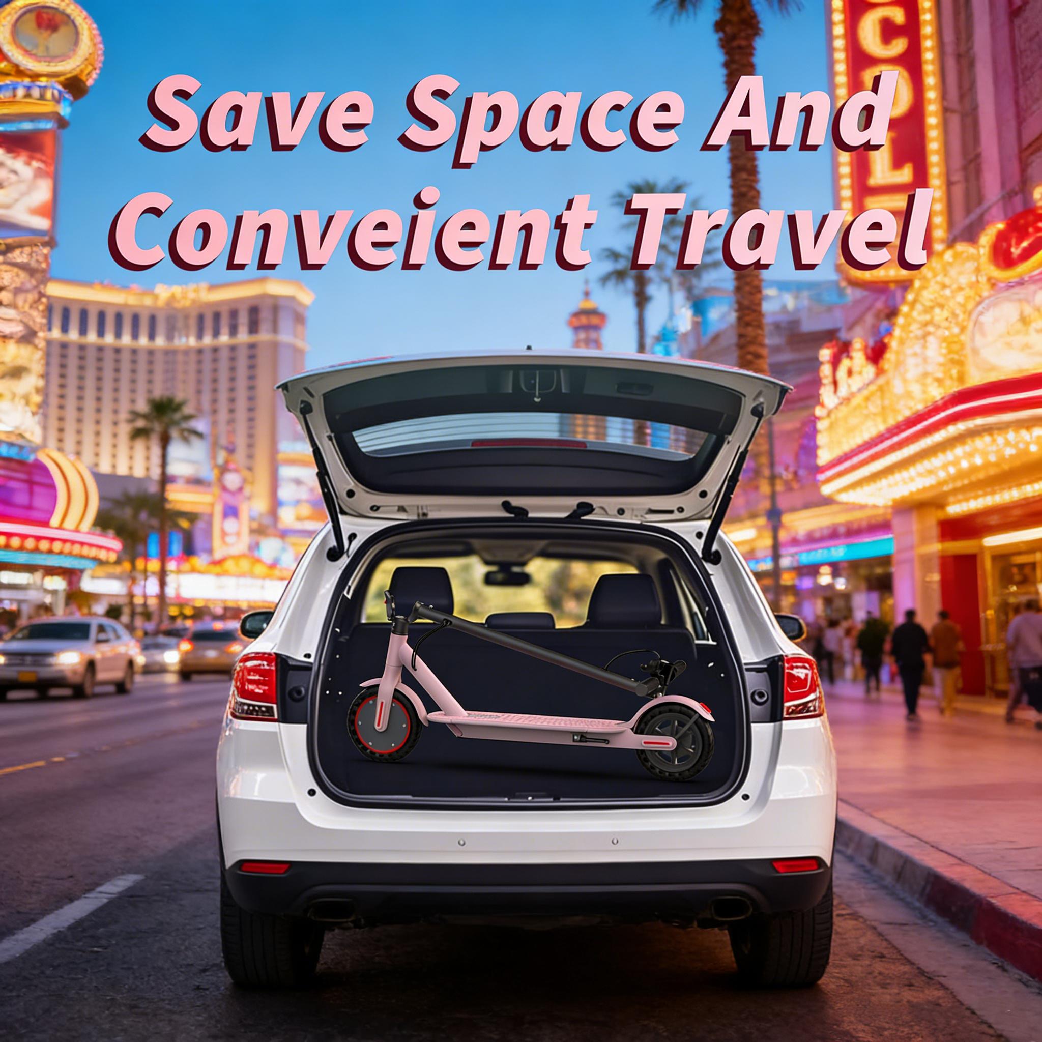 Electric Scooter,8.5" Tires,350W Motor,Up to 19MPH Max Speed,Portable Electric Scooter with Light, Suitable for Female Girls,Halloween Gifts