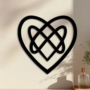1pc Motherhood Knot Metal Wall Art Decoration, Celtic Symbol, Perfect for Kids Room Wall, Birthday Gift, Ideal Gift for Mothers, Powder-Coated Metal