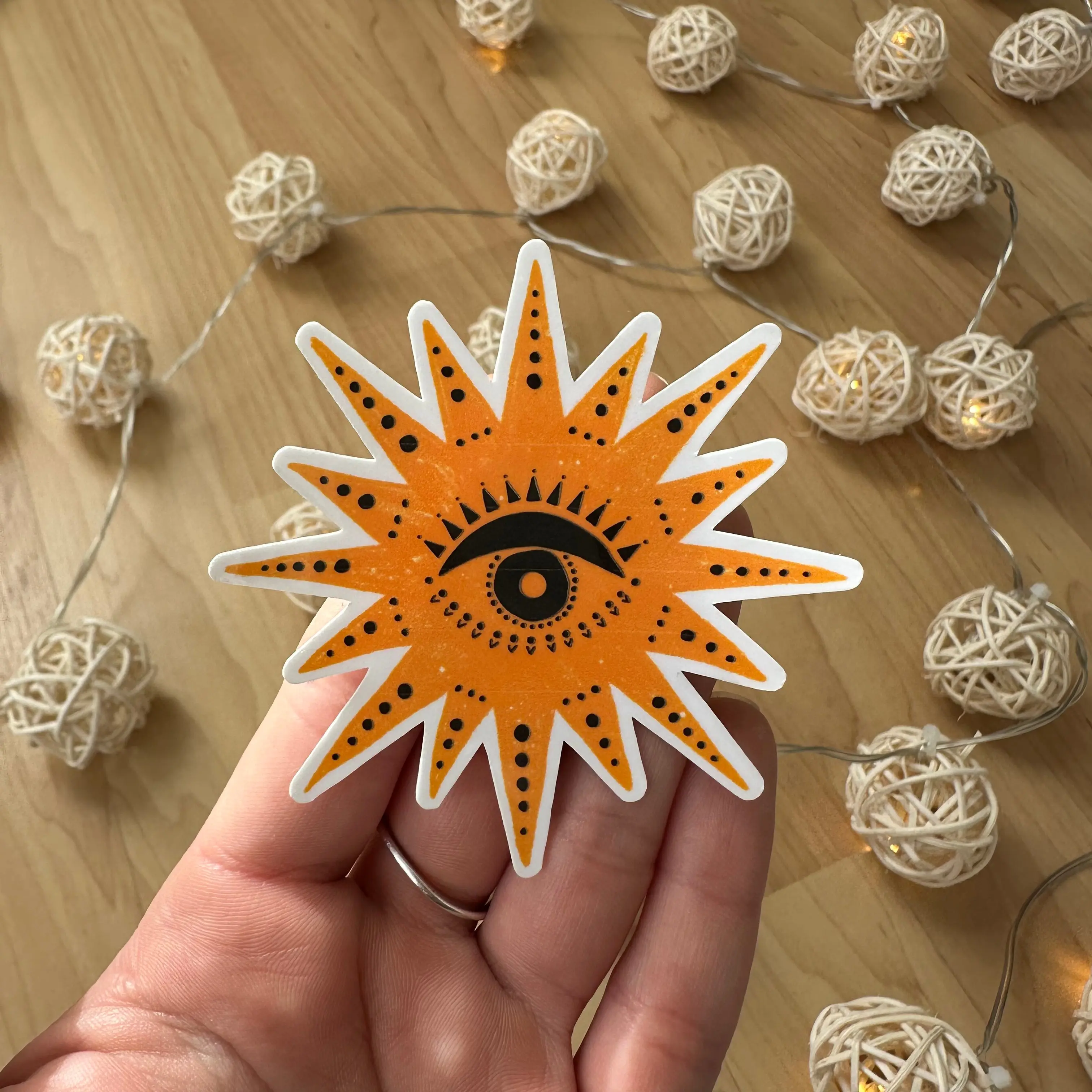 eye of the sun sticker