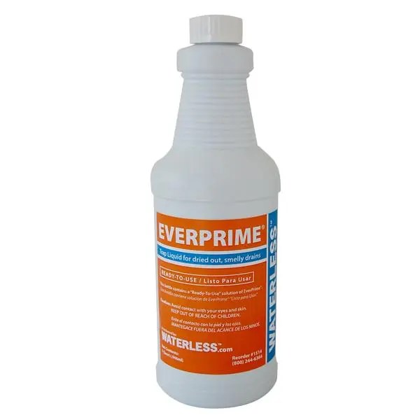 212 MAIN Waterless EverPrime 1514 Drain Sealing Liquid Drain Cleaner - Case of 12, Household Maintenance Solution, Odor Control, Odor Leak Resistant