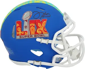 Jalen Hurts Philadelphia Eagles Autographed Riddell Super Bowl LIX Event Speed Mini Helmet - Fanatics Authentic Certified