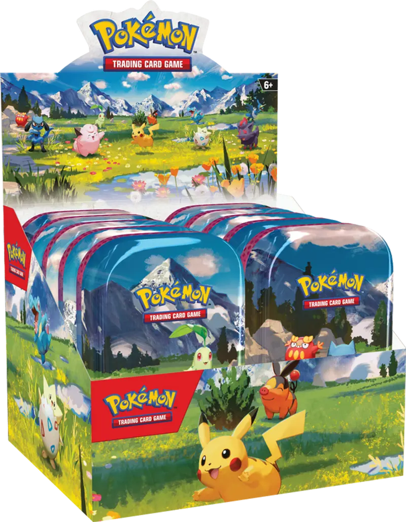 pokemon trading card game mini tin Pokemon TCG: Scarlet & Violet - Paldean Fates Mini Tin Full Display Box main image 1