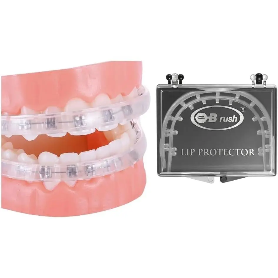 Transparent Lip Cover for Braces, Flexible Orthodontic Shield in Standard Size, Comfortable and Reusable Alternative to Dental Wax