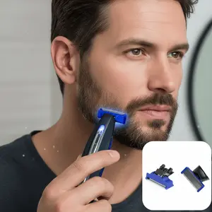 2/4pcs Razor Replacement Head Compatible with Micro Touches Solo Trimmer Replacement Cutter Head Solo Hybrid Shaver Replacement Blades