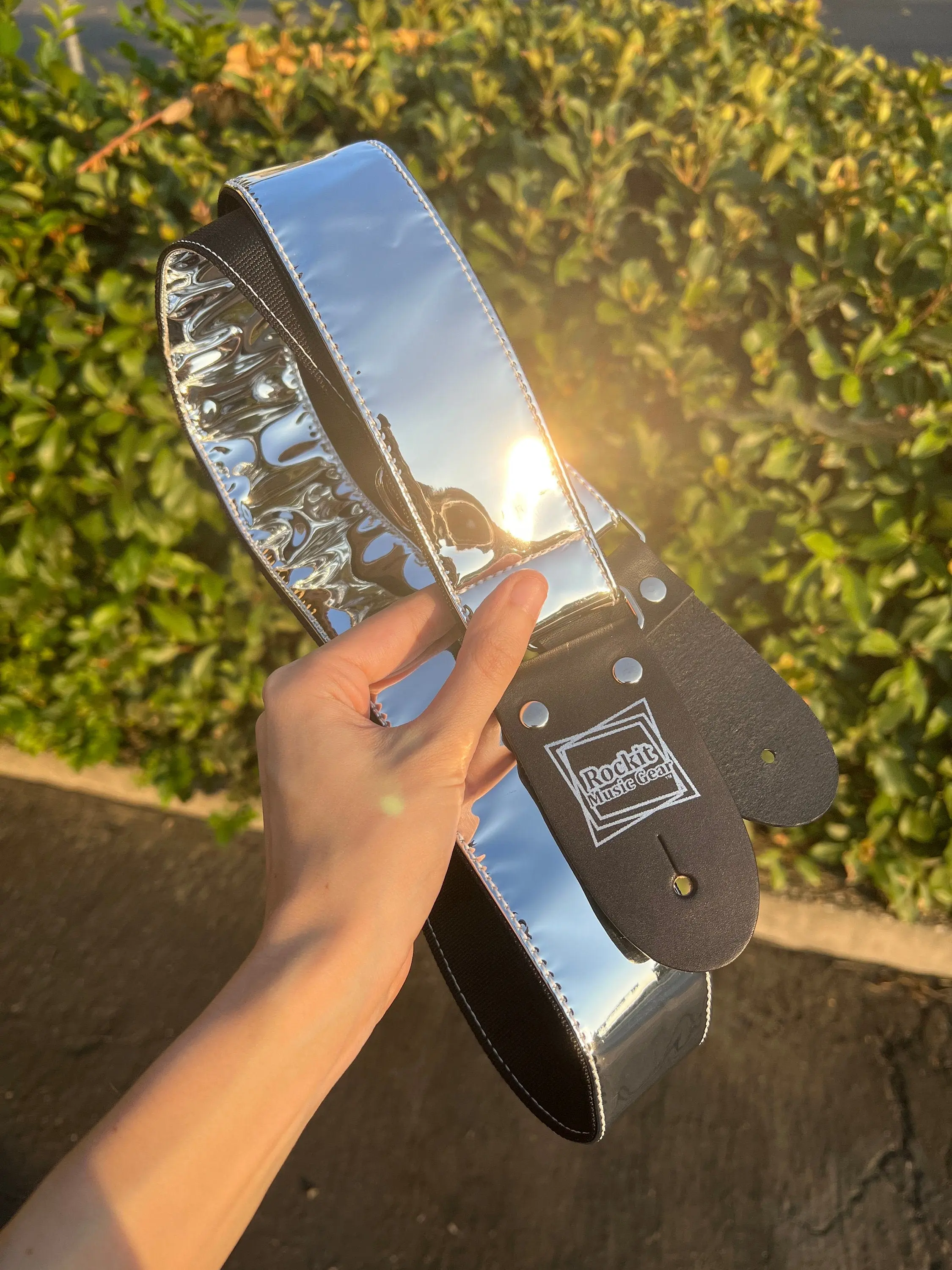 Chrome Guitar Strap
