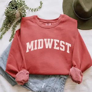 Midwest Sweatshirt, Midwest Shirt, Beachy Sweatshirt, Teenage Girl Gifts Ideas, Gift for Girlfriend, Distressed YA7