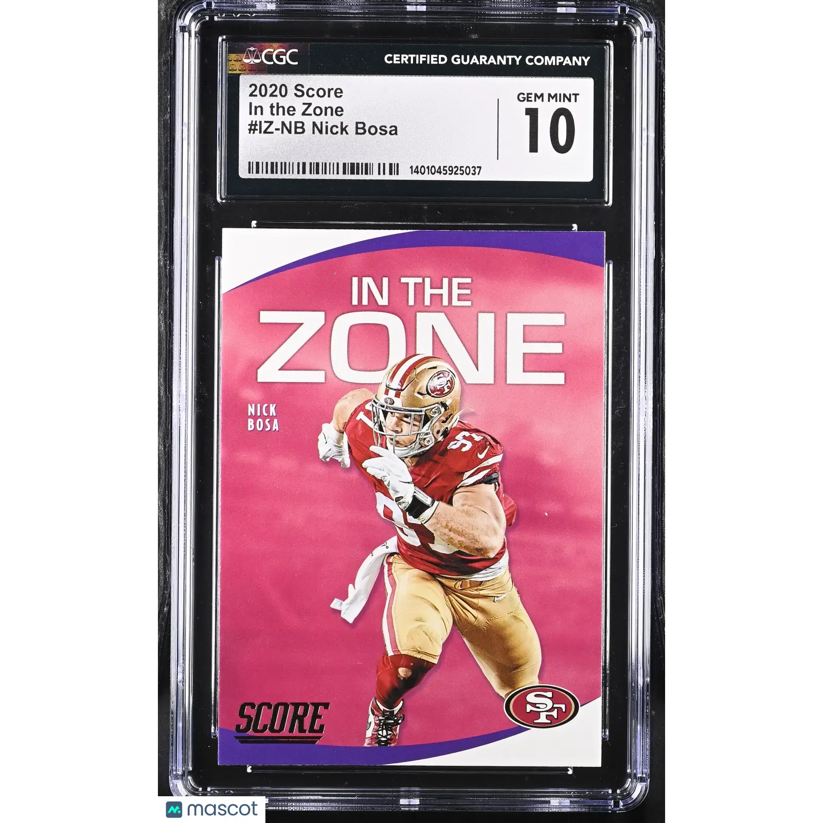 Nick Bosa CGC 2020 Score #IZ NB Football 10
