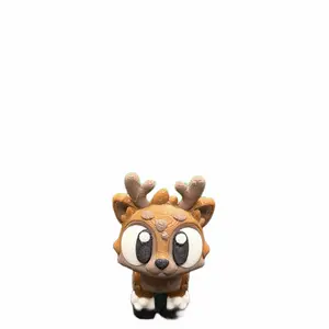 Mini Reindeer Figurine – 3D Printed Christmas Desk Buddy (2” Tall)