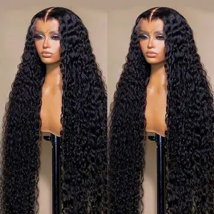 Cikana Hair 34 36 Inch 13x6 Hd Lace Frontal Wig Water Deep Wave Human Hair Wigs Brazilian 13x4 Lace Front Wig Curly Wigs 180 Density