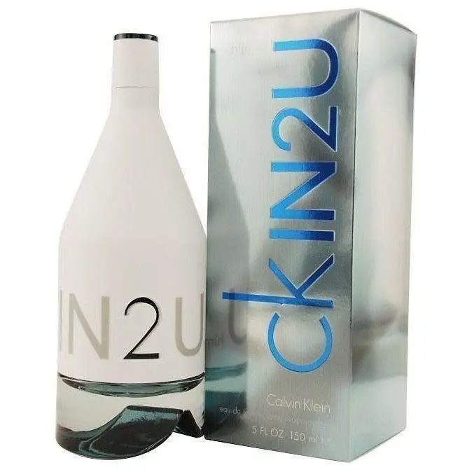 Calvin Klein CK IN2U Him Men's Eau de Toilette Spray - 5.0 fl oz Premium Fragrance, Skin-Activated Citrus Woody Musk Scent, Pomelo Leaves & Tangelo Lime Blend, New-In-Box Single Item